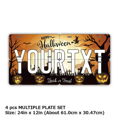 【マルチプレート】ハロウィン2021/オリジナルアメリカナンバープレート PL8HERO