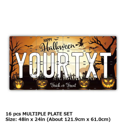 【マルチプレート】ハロウィン2021/オリジナルアメリカナンバープレート PL8HERO
