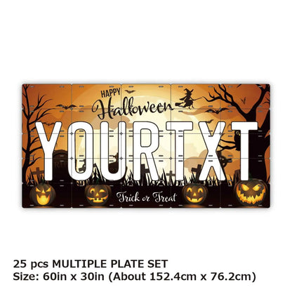 【マルチプレート】ハロウィン2021/オリジナルアメリカナンバープレート PL8HERO