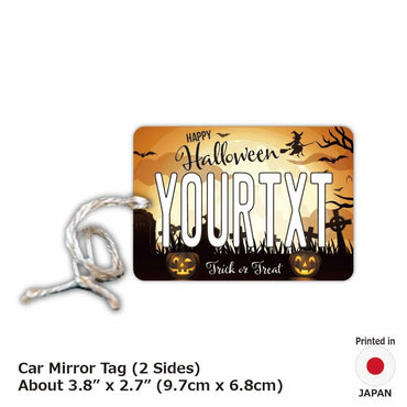 [Mirror Tag] Halloween 2021 / Original American License Plate Type Air Freshener