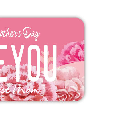 【ラゲッジタグ】母の日・フラワー2021/オリジナルアメリカナンバープレート型・おしゃれ ・紛失防止タグ PL8HERO