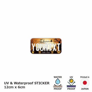 [Sticker] Halloween 2021 / Original American license plate type, water resistant, weather resistant, outdoor OK