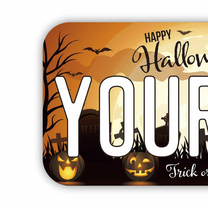 【ステッカー】ハロウィン2021/オリジナルアメリカナンバープレート型・耐水・耐候・屋外OK PL8HERO