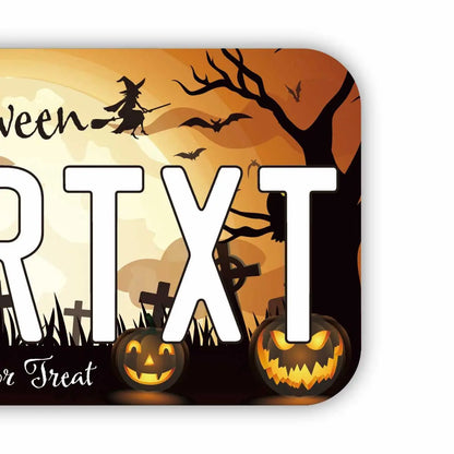 【ステッカー】ハロウィン2021/オリジナルアメリカナンバープレート型・耐水・耐候・屋外OK PL8HERO