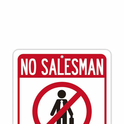 【長方形看板】セールス・宗教・勧誘禁止/アメリカ製オリジナル看板(約20x30cm) PL8HERO