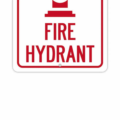 【長方形看板】消火栓につき駐車禁止/アメリカ製オリジナル看板(約20x30cm) PL8HERO