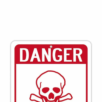 【長方形看板】危険！立入禁止/アメリカ製オリジナル看板(約20x30cm) PL8HERO