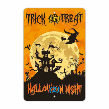 [Rectangular signboard] Halloween / Trick or Treat / Original signboard made in the United States (approx. 20x30cm)