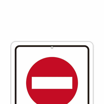 【長方形看板】進入禁止/アメリカ製オリジナル看板(約20x30cm) PL8HERO