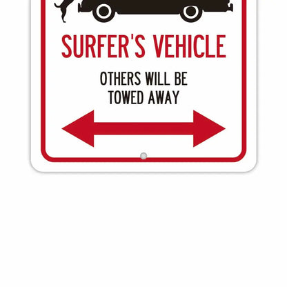 【長方形看板】サーファー以外駐車禁止/アメリカ製オリジナル看板(約20x30cm) PL8HERO