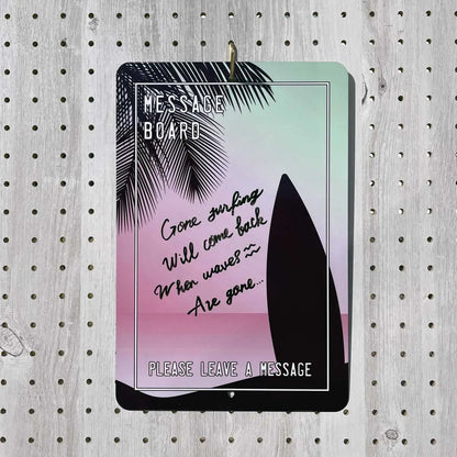 【長方形看板】メッセージボード・サーフィン/アメリカ製オリジナル看板(約20x30cm) PL8HERO
