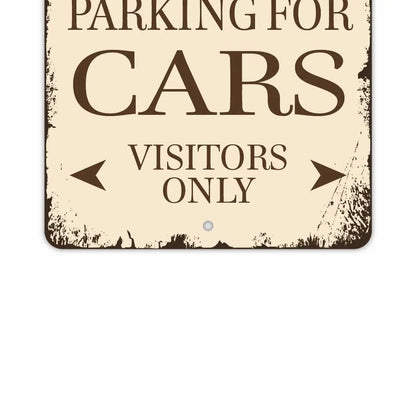 【長方形看板】クラシックパーキングサイン・車/アメリカ製オリジナル看板(約20x30cm) PL8HERO