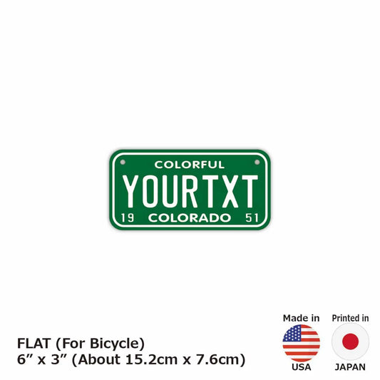 【小・自転車用】コロラド51/オリジナルアメリカナンバープレート PL8HERO