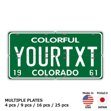 [Multi Plate] Colorado 51 / Original American License Plate