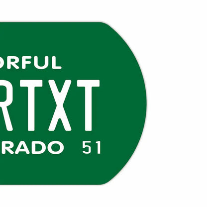 【ドッグタグ】コロラド51/オリジナルアメリカナンバープレート型 キーホルダー PL8HERO