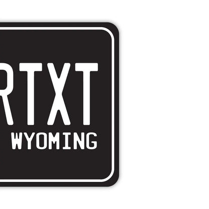 【ミラータグ】ワイオミング56/オリジナルアメリカナンバープレート型エアフレッシュナー PL8HERO