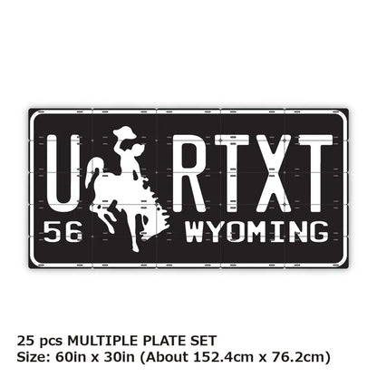 【マルチプレート】ワイオミング56/オリジナルアメリカナンバープレート PL8HERO