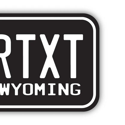 【ステッカー】ワイオミング56/オリジナルアメリカナンバープレート型・耐水・耐候・屋外OK PL8HERO