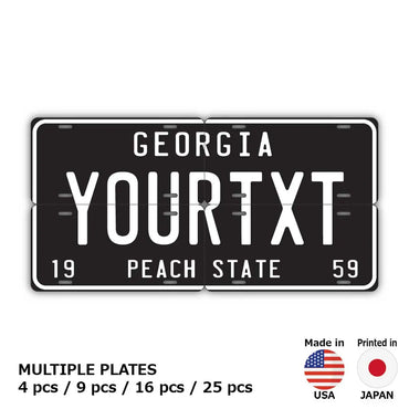 [Multi Plate] Georgia 59 / Original American License Plate