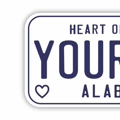 【ステッカー】アラバマ59/オリジナルアメリカナンバープレート型・耐水・耐候・屋外OK PL8HERO