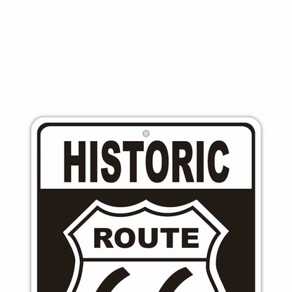 【長方形看板】ルート66/アメリカ製オリジナル看板(約20x30cm) PL8HERO