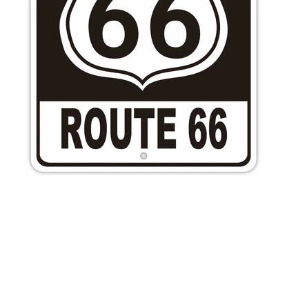 【長方形看板】ルート66/アメリカ製オリジナル看板(約20x30cm) PL8HERO
