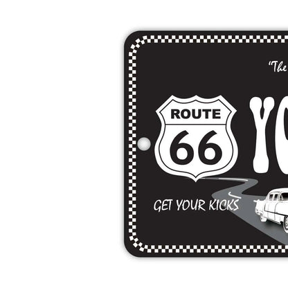 【ミラータグ】ルート66ブラック/オリジナルアメリカナンバープレート型エアフレッシュナー PL8HERO