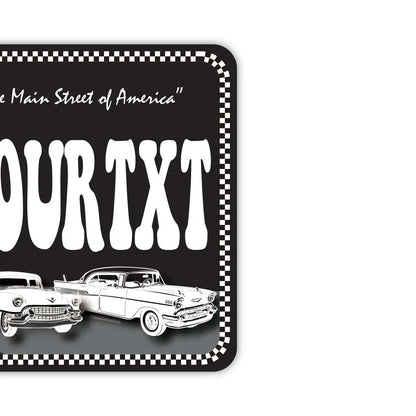 【ミラータグ】ルート66ブラック/オリジナルアメリカナンバープレート型エアフレッシュナー PL8HERO