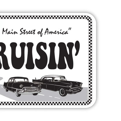 【ラゲッジタグ】ルート66・ホワイト/オリジナルアメリカナンバープレート型・おしゃれ ・紛失防止タグ PL8HERO