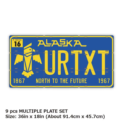 【マルチプレート】アラスカ67/オリジナルアメリカナンバープレート PL8HERO