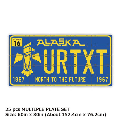 【マルチプレート】アラスカ67/オリジナルアメリカナンバープレート PL8HERO