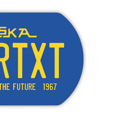 【ドッグタグ】アラスカ67/オリジナルアメリカナンバープレート型 キーホルダー PL8HERO