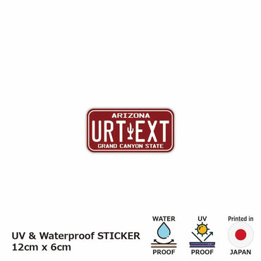 [Sticker] Arizona 80 / Original American license plate type / water resistant / weather resistant / outdoor OK