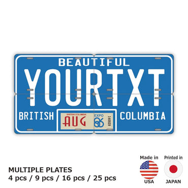 [Multi-plate] British Columbia 80s / Original Canada license plate