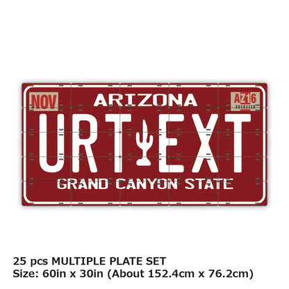 【マルチプレート】アリゾナ80s/オリジナルアメリカナンバープレート PL8HERO