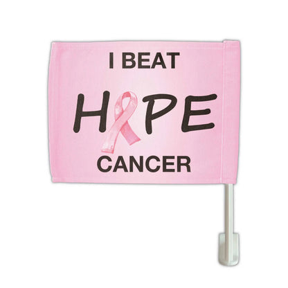 【カーフラッグ】CANCER/乳ガン啓発/自動車用オリジナルフラッグ・旗 PL8HERO