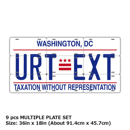 【マルチプレート】ワシントンDC/オリジナルアメリカナンバープレート PL8HERO