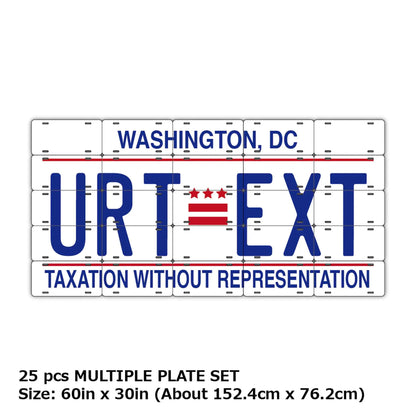 【マルチプレート】ワシントンDC/オリジナルアメリカナンバープレート PL8HERO