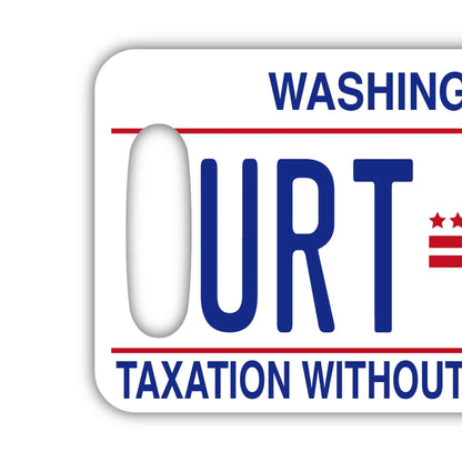 【ラゲッジタグ】ワシントンDC/オリジナルアメリカナンバープレート型・おしゃれ ・紛失防止タグ PL8HERO