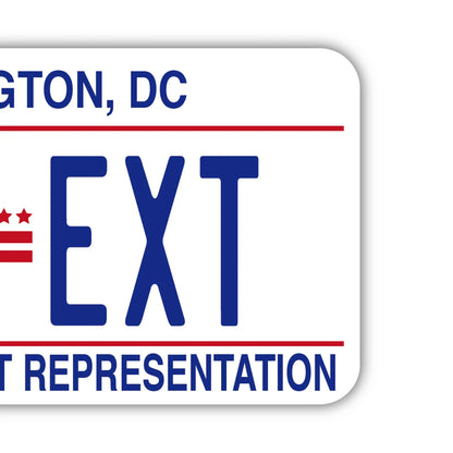 【ラゲッジタグ】ワシントンDC/オリジナルアメリカナンバープレート型・おしゃれ ・紛失防止タグ PL8HERO