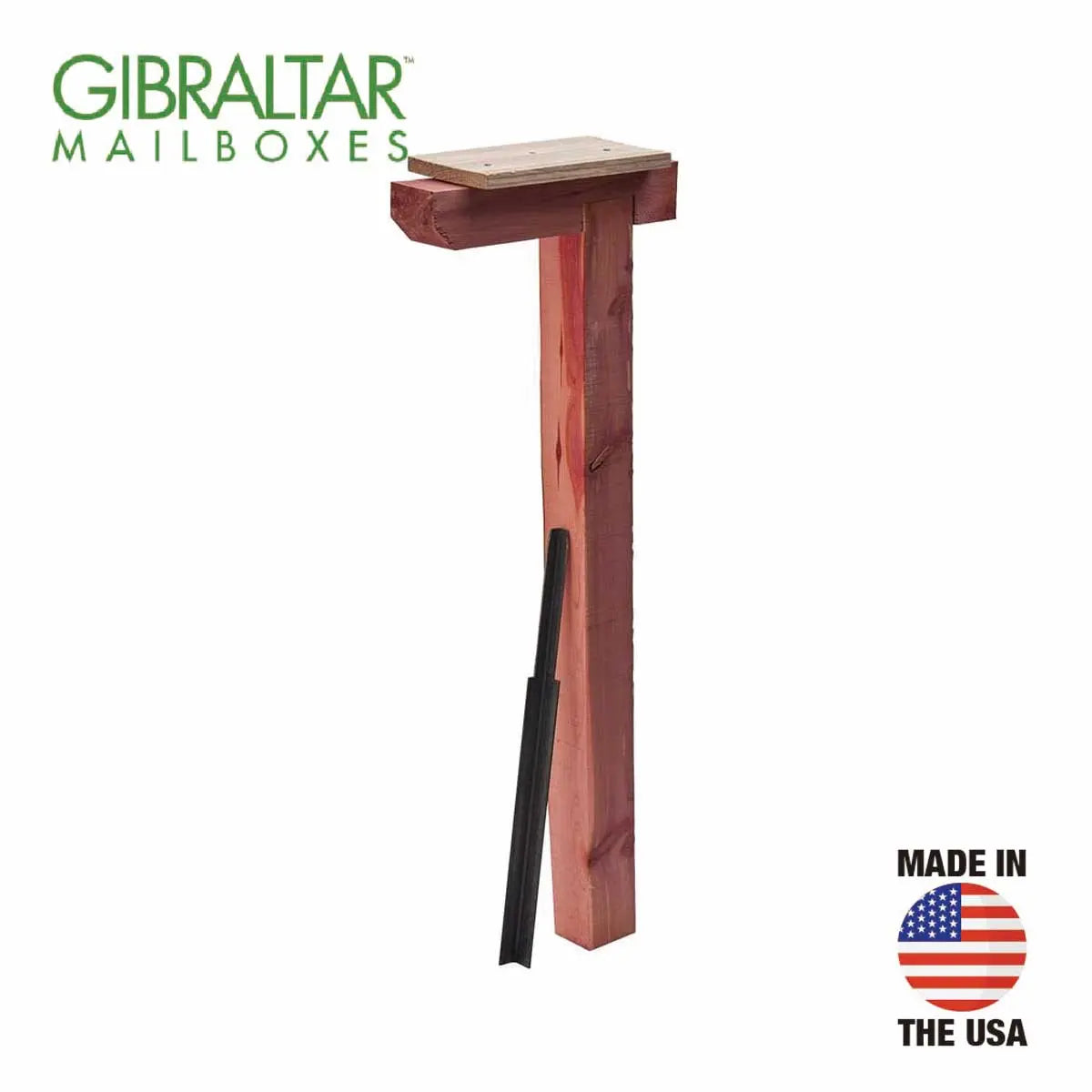 【アメリカ製】ジブラルタル・シーダー（スギ材）ドライブイン・メールボックスポスト Gibraltar Mailbox