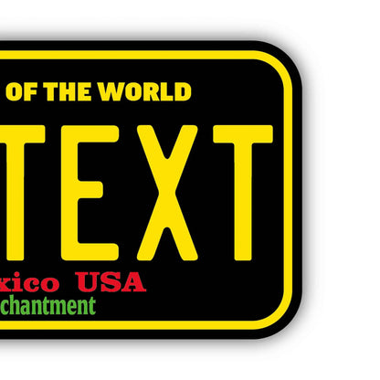 【ステッカー】ニューメキシコ・チリペッパー/オリジナルアメリカナンバープレート型・耐水・耐候・屋外OK PL8HERO