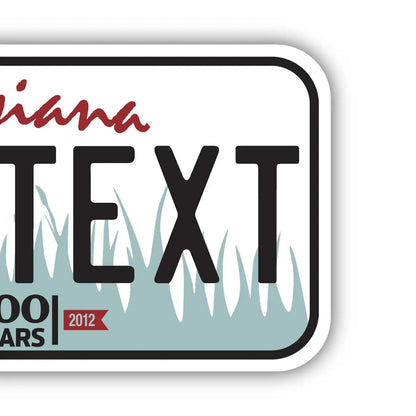 【ステッカー】ルイジアナ/オリジナルアメリカナンバープレート型・耐水・耐候・屋外OK PL8HERO