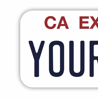 【ステッカー】カリフォルニア(公用車)/オリジナルアメリカナンバープレート型・耐水・耐候・屋外OK PL8HERO