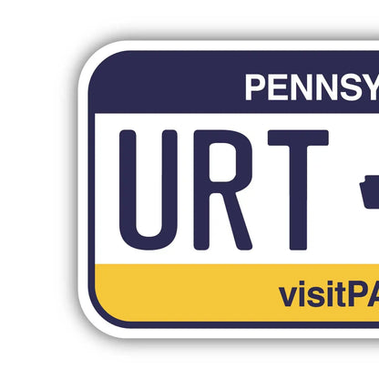 【ステッカー】ペンシルバニア/オリジナルアメリカナンバープレート型・耐水・耐候・屋外OK PL8HERO