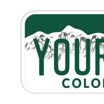 【ステッカー】コロラド/オリジナルアメリカナンバープレート型・耐水・耐候・屋外OK PL8HERO