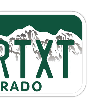 【ステッカー】コロラド/オリジナルアメリカナンバープレート型・耐水・耐候・屋外OK PL8HERO