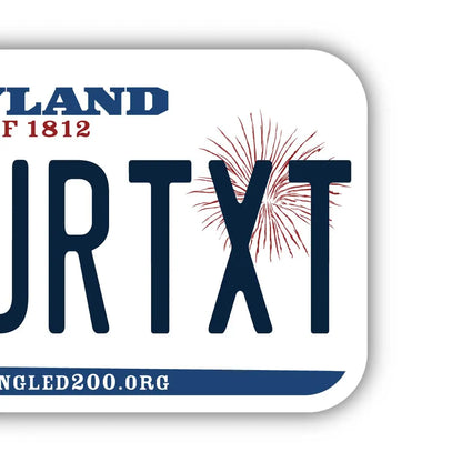 【ステッカー】メリーランド/オリジナルアメリカナンバープレート型・耐水・耐候・屋外OK PL8HERO