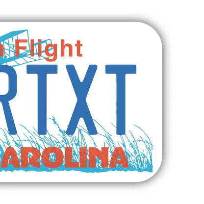 【ステッカー】ノースカロライナ/オリジナルアメリカナンバープレート型・耐水・耐候・屋外OK PL8HERO