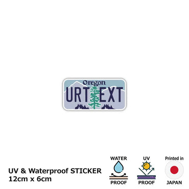 [Sticker] Oregon / Original American license plate type / water resistant / weather resistant / outdoor OK